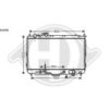 DIEDERICHS 8653607 Radiator, engine cooling